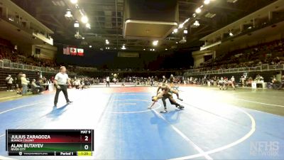 113 lbs Champ. Round 2 - Julius Zaragoza, Buhach Colony vs Alan Butayev, River City