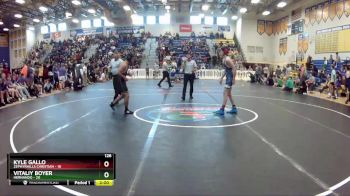 126 lbs Semifinals (8 Team) - Kyle Gallo, Zephyrhills Christian vs Vitaliy Boyer, Hernando