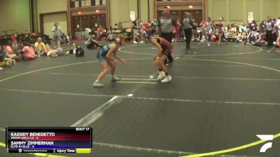 76 lbs Round 5 (10 Team) - Kassidy Benedetto, Venom Girls 2.0 vs Sammy Zimmerman, Elite NJ Blue