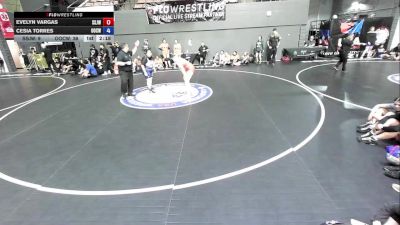 190 lbs Evelyn Vargas, SJWA - San Joaquin Wrestling Association vs Cesia Torres, OCWA - Orange County Wrestling Association