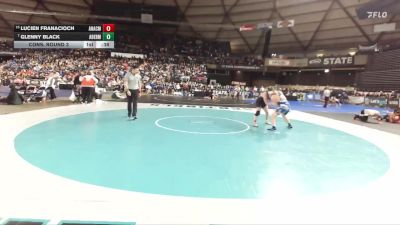 Boys 2A 150 lbs Cons. Round 3 - Lucien Franacioch, Anacortes vs Glenny Black, Aberdeen