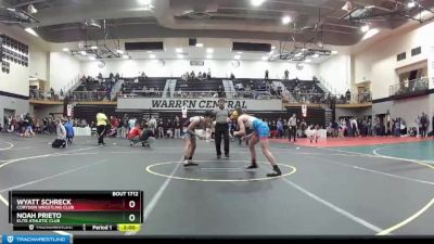 113 lbs Champ. Round 1 - Wyatt Schreck, Corydon Wrestling Club vs Noah Prieto, Elite Athletic Club