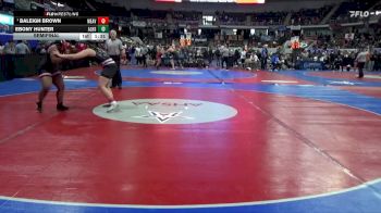 1-5A 185 Semifinal - Baleigh Brown, Weaver vs Ebony Hunter, Alexandria HS
