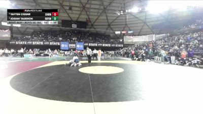 Boys 4A 165 lbs Quarterfinal - Tayten Cissne, Chiawana vs Josiah Taijeron, Rogers (Puyallup)