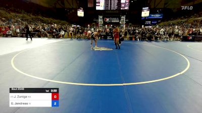 126 lbs Rnd Of 32 - Justyce Zuniga, WA vs Gavin Jendreas, IN