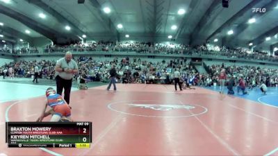 80 lbs Champ. Round 1 - Braxton Mowery, Clinton Youth Wrestling Club-AAA vs Kieyren Mitchell, Waynesville Tigers Wrestling Club-AAA