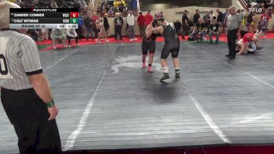 200_B lbs Round Of 16 - Zander Conner, West Shore vs Colt Witman, Berks Catholic