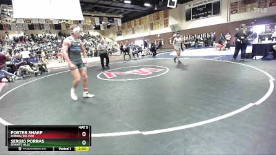 150 lbs Champ. Round 2 - Porter Sharp, Corona Del Mar vs Sergio Porras, Granite Hills