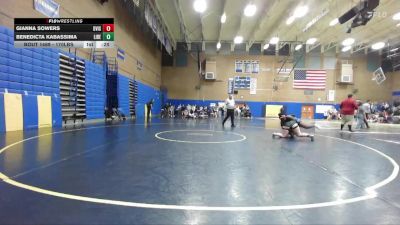 170lbs Cons. Round 6 - Benedicta Kabassima, Liberty (Girls) vs Gianna Sowers, Davis (Girls)
