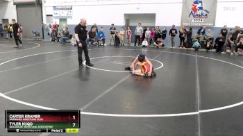 92 lbs Cons. Round 3 - Tyler Kuqo, Avalanche Wrestling Association vs Carter Kramer, Fairbanks Wrestling Club