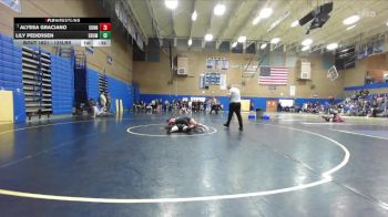 125lbs Cons. Round 8 - Lily Pedersen, Enumclaw (Girls) vs Alyssa Graciano, Sunnyside (Girls)