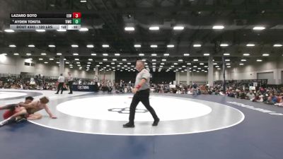 120 lbs 3rd Place Match - Ayden Tokita, Team Idaho Wrestling Club vs Lazaro Soto, Eagle Empire Wrestling