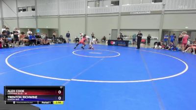 120 lbs Placement Matches (8 Team) - Alex Cook, Louisiana Blue vs Trenton Richwine, Kansas Red