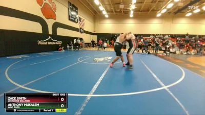 285 lbs Quarterfinal - Anthony Musalem, Wind River vs Zack Smith, Lockwood (Billings)