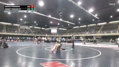 171 lbs 5th Place - Joshua Wasnieski, Coraopolis vs Andrey Zaragulov, Churchville