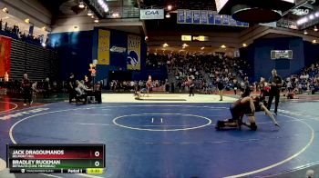 132 lbs Cons. Round 4 - Jack Dragoumanos, Belmont Hill vs BRADLEY RUCKMAN, Bethalto (Civic Memorial)