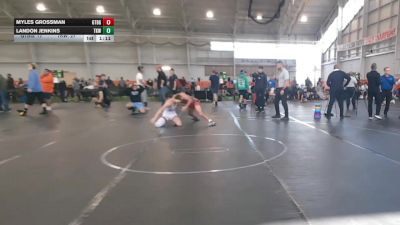 150 lbs Finals (2 Team) - Myles Grossman, Gettysburg vs Landon Jenkins, Team Kaizen Wrestling