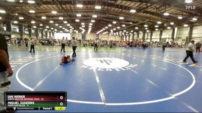 68 lbs Rd# 4- 2:00pm Friday Final Pool - Ian Weber, Great Neck WC National Team vs Miguel Sanders, Maryland BLACK