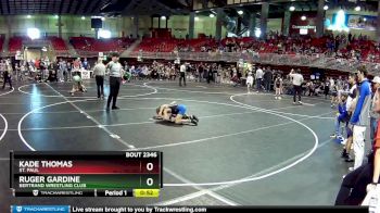 80 lbs 7th Place Match - Kade Thomas, St. Paul vs Ruger Gardine, Bertrand Wrestling Club