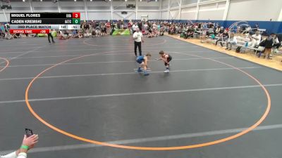 61 lbs 3rd Place Match - Caden Kremski, Unattached vs Miguel Flores, Unattached
