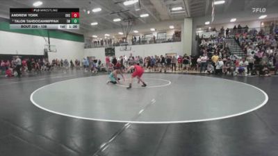 138 lbs Champ. Round 2 - Talon Tahdooahnippah, Elgin Wrestling vs Andrew York, Ozark High School