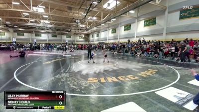 40 lbs Semifinal - Lilly Murray, Ironhawk Wrestling Academy vs Sidney Hould, Mustang Wrestling Club