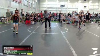 72 lbs Round 2 (8 Team) - Greyson Brown, Revolution Elite vs Zach Parris, Glasgow WA