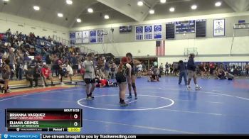 131 lbs Semifinal - Brianna Vasquez, Legacy Wrestling Center vs Eliana Grimes, Academy Of Wrestling