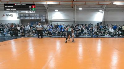 197 lbs Quarterfinal - Iran Love, Salem vs Max Millin, Tiffin