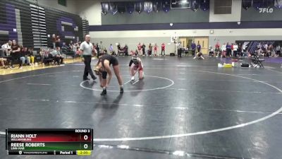 JV-12 lbs Round 3 - Reese Roberts, Linn-Mar vs Riann Holt, Williamsburg