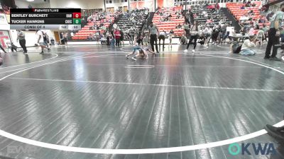 46 lbs Consi Of 4 - Bentley Burchett, Raw Wrestling Club vs Tucker Hawkins, Checotah Matcats
