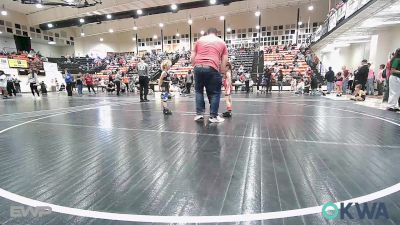 52 lbs Rr Rnd 5 - Sebastian Nicasio, Fort Gibson Youth Wrestling vs Maculey Andrews, Raw Wrestling Club