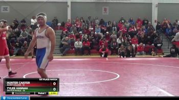197 lbs Finals (2 Team) - Tyler Hannah, UW Platteville vs Hunter Caister, Olivet College