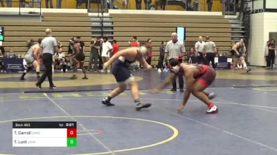 285 lbs Consi Of 16 #2 - Tyson Carroll, Unrostered-Spartan Combat RTC vs Thomas Lunt, John Carroll