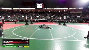 58 lbs Champ. Round 2 - Bryce Villers, HHY1 vs JaCobi Lilley, Unattached