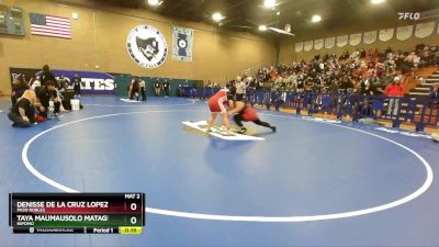 235 lbs Cons. Semi - Denisse De La Cruz Lopez, Paso Robles vs Taya Maumausolo Matagi, Nipomo