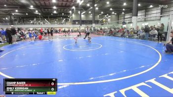 45 lbs Round 4 (6 Team) - Emily Kerrigan, PIT BULL WRESTLING ACADEMY vs Champ Baker, SHENANDOAH VALLEY WC