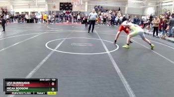150 lbs Quarterfinal - Micah Roogow, Headhunters vs Levi Burroughs, Fort Hill Mat Club