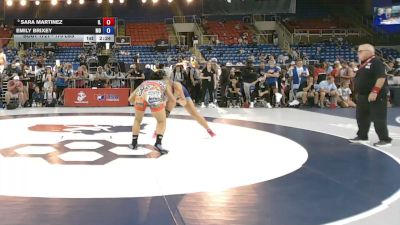170 lbs Cons. Rd Of 32 - Sara Martinez, Illinois vs Emily Brixey, Missouri