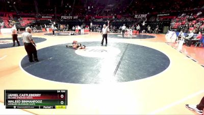 3A 106 lbs Champ. Round 1 - Waleed Binmahfooz, Lombard (Glenbard East) vs Jamiel Castleberry, Hillside (Proviso West)