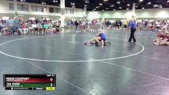 132 lbs Placement Matches (16 Team) - Reese Courtney, Indiana Prospects vs Tee Ward, Michigan Blue