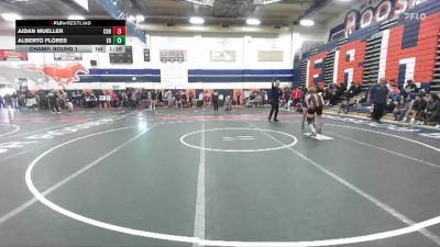 132 lbs Champ. Round 1 - Aidan Mueller, Corona vs Alberto Flores, Eleanor Roosevelt