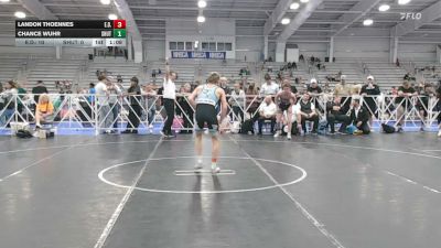 120 lbs Quarterfinal - Landon Thoennes, E.D.I.T.H - HSB vs Chance Wuhr, Team Shutt Mutts - HSB