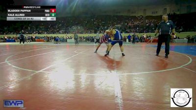 175 lbs Consi Of 64 #2 - Bladden Pappan, Ponca City vs Kale Allred, Deer Creek Wrestling