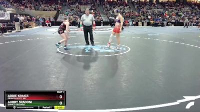 140 lbs Quarterfinal - Addie Kraics, Francis Scott Key vs Aubry Spadoni, Quince Orchard