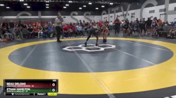 105 lbs Semis & 1st Wrestleback (8 Team) - Ethan Hamilton, Gotcha Illinois (IL) vs Beau Delong, LAW/Crass Wrestling(WI)