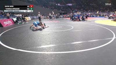 6A Boys 132 lbs Champ. Round 1 - Gavin Wise, Grants Pass Boys vs Joshua Sprague, Tigard Boys