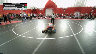 14U Boys - 120 lbs Champ. Round 1 - Samuel Strutz, Askren Wrestling Academy vs Miles Wollersheim, Mosinee Wrestling Club