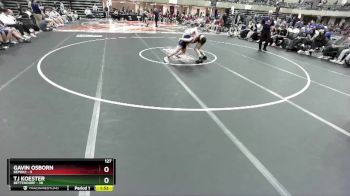 127 lbs Round 2 (4 Team) - Gavin Osborn, Bemidji vs TJ Koester, Bettendorf