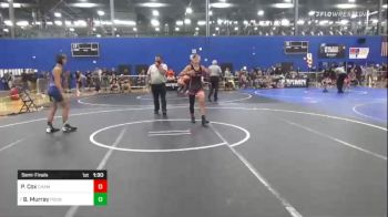 123 lbs Semifinal - Peyton Cox, Champaign Wrestling Club vs Brody Murray, Poundtown